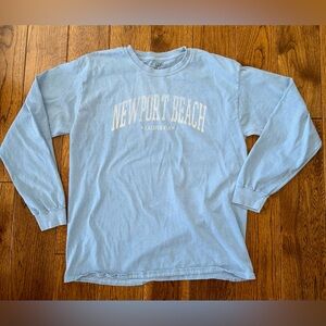 Newport Beach Blue Long Sleeve Large
